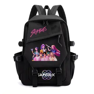 2026 New Solid Color Women's Backpack with Witch Group Star Pattern, Zipper Closure, Fashionable and Trendy, Versatile Casual Style, Ideal for Students, Campus Travel, and Trips—Unisex Backpack for Women and Men