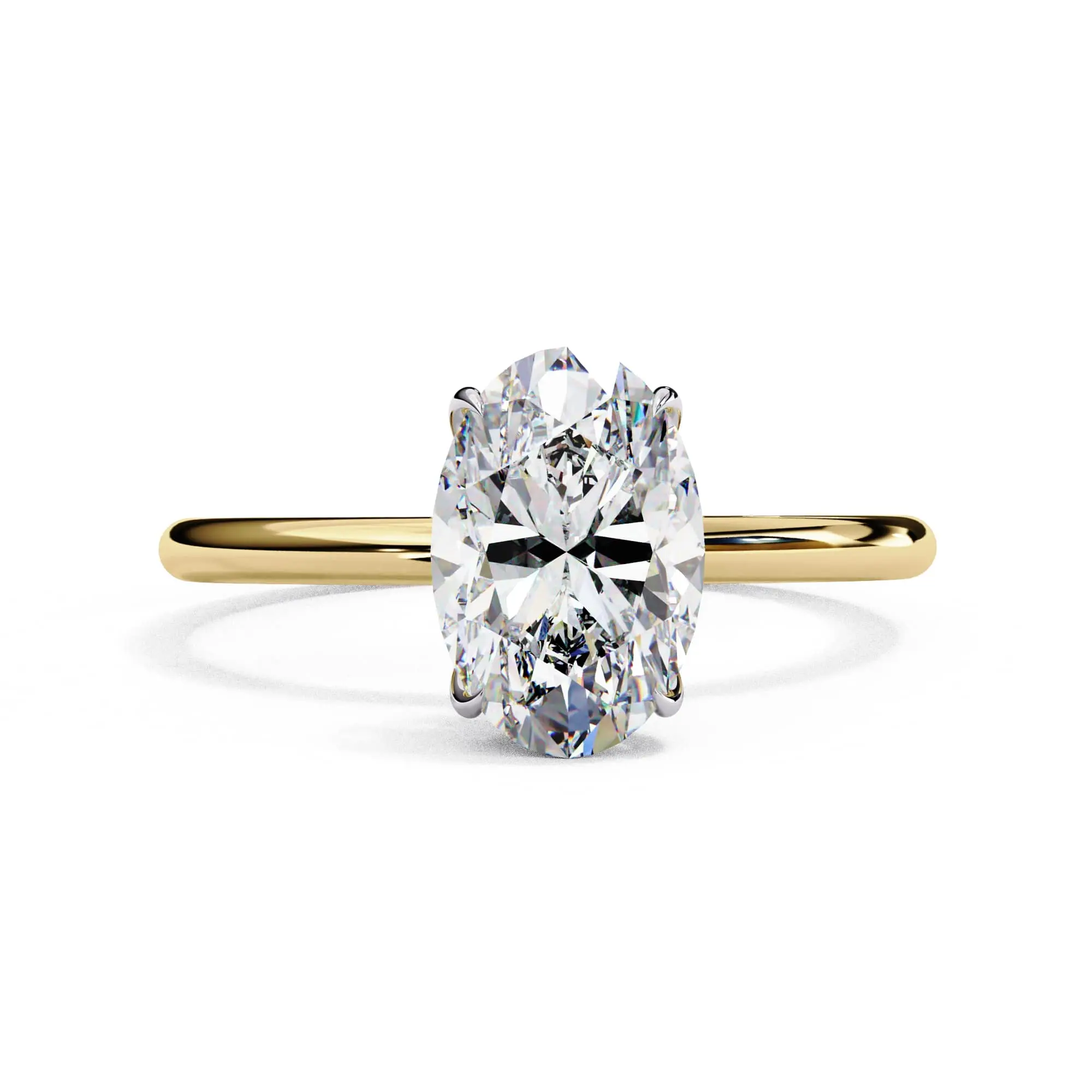 Oval Cut Solitaire Lab Diamond Engagement Ring Oval Cut Solitaire Lab Diamond Engagement Ring