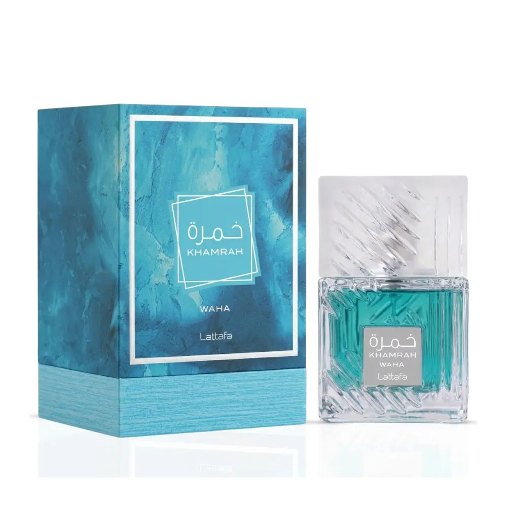Lattafa Khamrah Waha Eau de Parfum 3.4 oz | Fresh Spicy Aquatic Fragrance with Yuzu, Ginger, Sea Salt, Vanilla & Tonka Bean | Long-Lasting Unisex Perfume