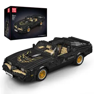 Mould King 10029 Firebird American Sports Car Static Model Building Block Adults Kid Toy Collectibles 1557 Pcs Stem Construction Set