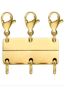 Magnetic Necklace Clasp, Stainless Steel Clasp, Fashionable Jewelry Accessories for Women & Girls, Trendy All-match & Exquisite Jewelry for Birthday Gift, DIY Jewelry Accessories