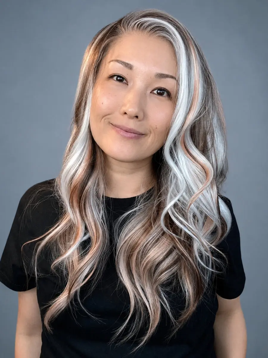 Carkira Blaire 23-Inch Apricot Pearl Lace Front Wig for Women, Long Synthetic Hair with Dimensional Hues, 13x4 Heat-Friendly Glueless Cap and Natural Hairline, Female Wig, Lace Front Cap, Flowing Length