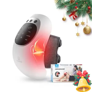 COMFIER Comfort Heated Knee Massager, 3 Vibration Modes Leg Relaxation Massager, 3 Heat Adjustment Modes Leg Relaxation Massager , with LED Screen