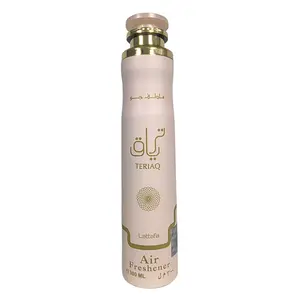 Lattafa Teriaq 300ML Air Freshener Spray, Long-Lasting Fragrance Aroma, Generous Supply for Home and Office, Home Care Freshener Sprays, Home Use Sprays