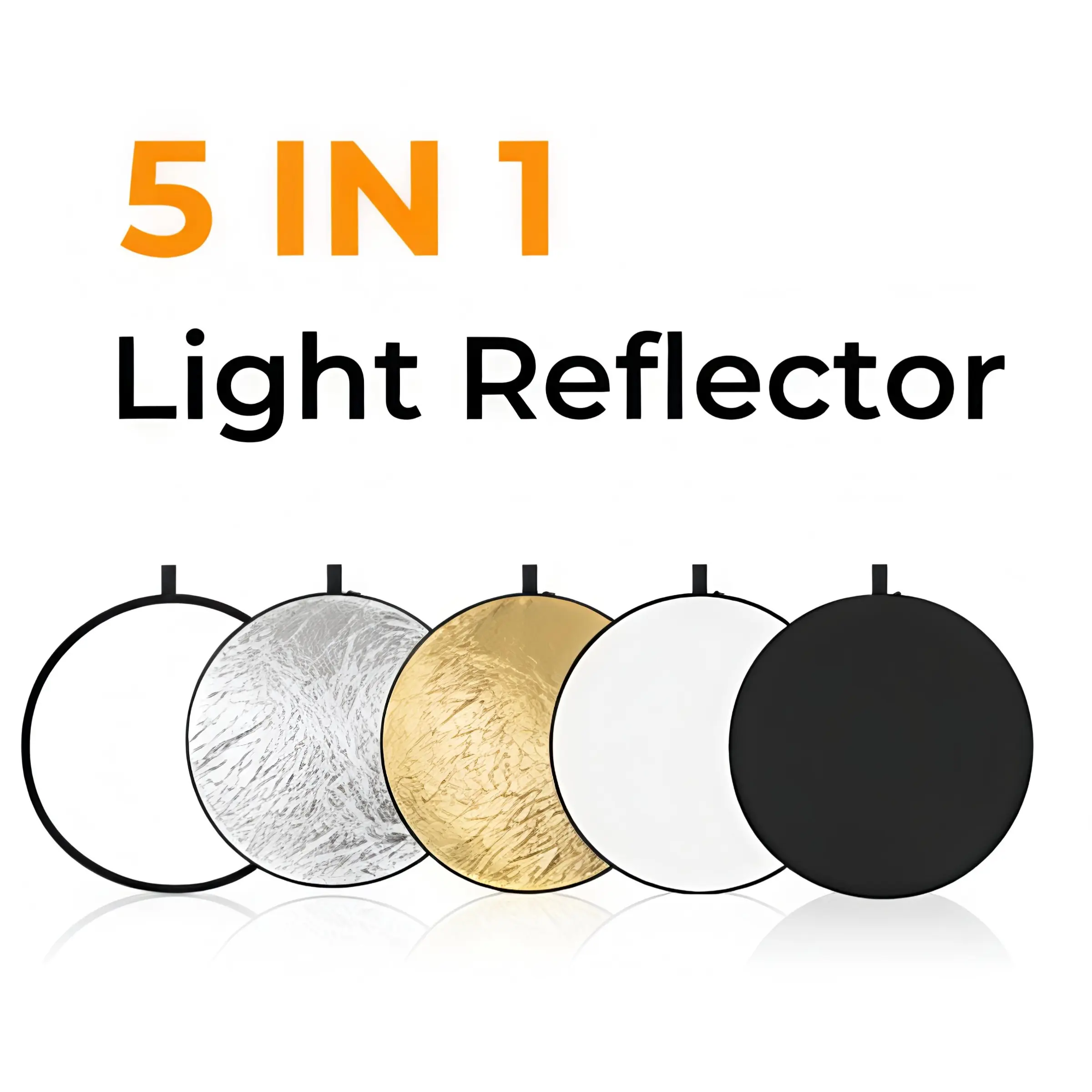 5-in-1 Reflector, 30cm/60cm/80cm, Beauty Soft Light Board Photography Reflector, Portable Fable Softbox, For Photography, Suitable for Studio Use, Photography Camera Accessories, Photography Tool, Photography Supplies