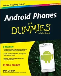 USED-Android Phones for Dummies by Dan Gookin (Paperback)