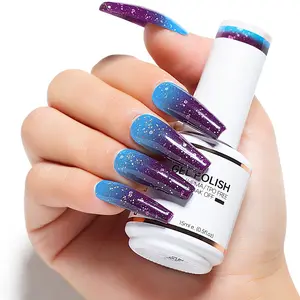 Nicedeco Color Changing Gel Nail Polish, UV/LED Soak-Off Temperature Change Gel Polish Nail Art Manicure Pedicure, Nail Care Salon & Home Use - Long Lasting & Easy to Apply 15ML-004