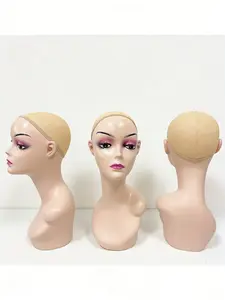 Professional Mannequin Head for Beauty Enthusiasts & Artists, Ideal for Hairstyling, Wigs, Wig Stand, Hats, Scarves, Necklaces, Eyewear & Jewelry Displays
