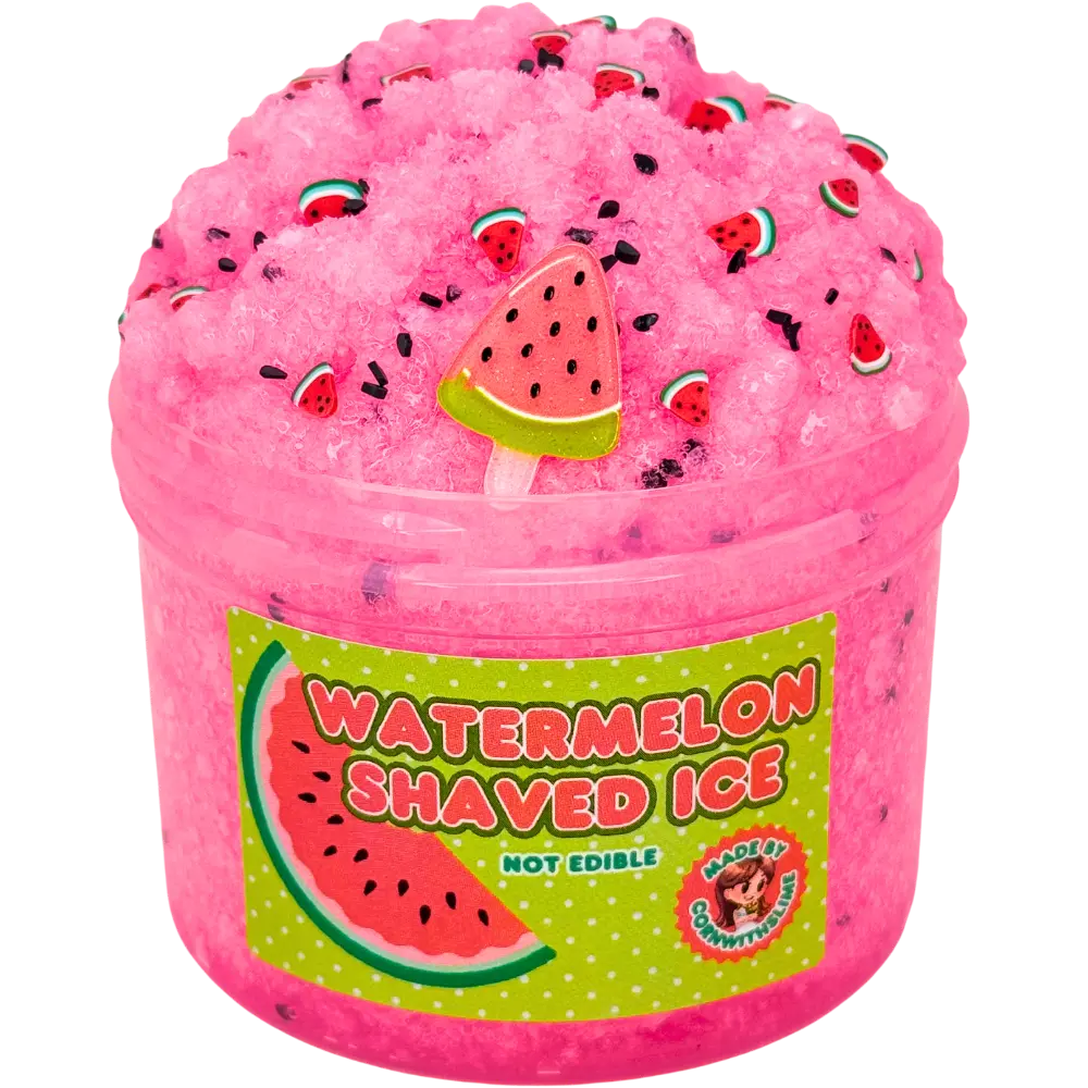 Watermelon Shaved Ice 8oz Slime Snow Fizz Texture Scented Watermelon Shaved Ice