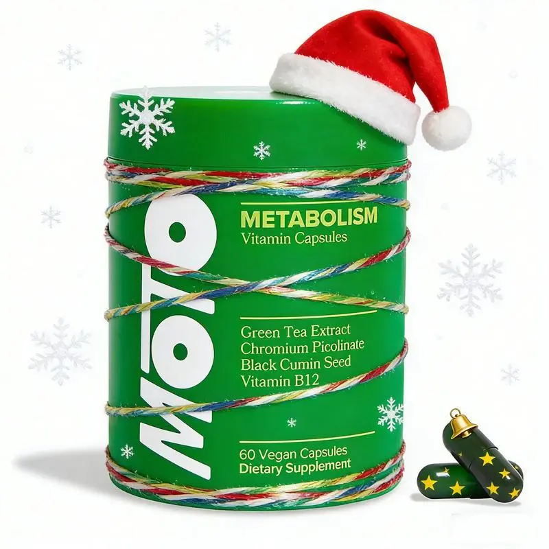 MOTO Capsule for Metabolism Support with Green Tea Extract and Vitamin B12