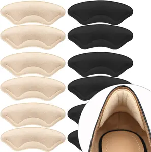 6 Pairs Heel Cushions, Comfortable Grips for Large Shoes, Loose Blisters and Pain, Protectors