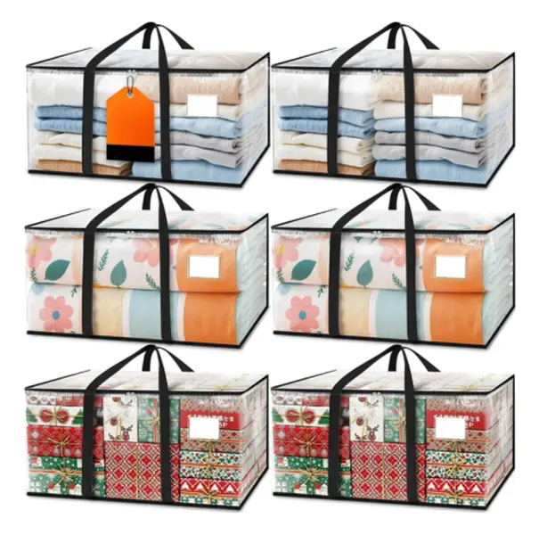 Oversized Moving & Storage Tote Bags – Heavy Duty Packing Bags with Reinforced Handles for Dorm Essentials