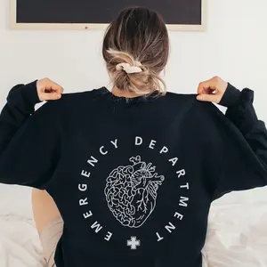 Emergency Department Sweatshirt, Emergency Nurse Shirt, Emergency Medicine RN EMT Crewneck, ER Nurse Sweatshirt, Emergency Medicine Sweater