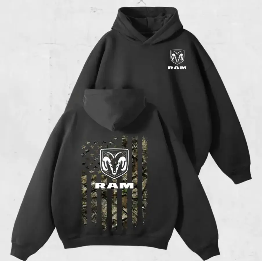 Ram Truck Blue Camo Flag Hoodie, Ram 1500 Hoodie, Ram 2500 Vintage Hoodie Off Road Cars and Trucks Ram Trucks Fan, Gift For Him