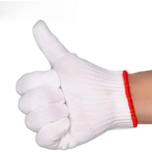 Hand Working Gloves Safety Grip Protection Work Gloves Men Women BBQ Thick Cotton (Pack of 1 Pairs)