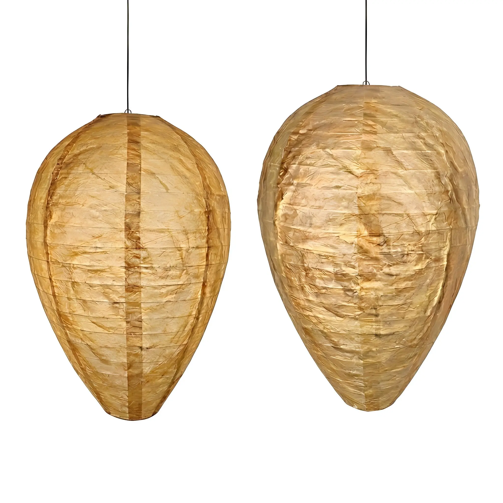 4-Pack Wasp Deterrent Decoy Nests, Natural Wax Paper Collapsible Hives with Natural Look for Wasps & Yellowjackets, Chemical-Free Insect Pest Control for Outdoor Garden Wood Protection, Collapsible Size