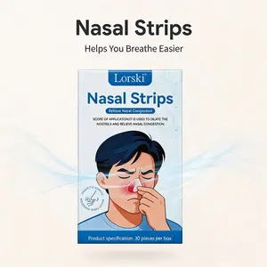 Adult Nasal Strips (2-Pack, 60 Total) – Sensitive, Gentle Snoring Relief, Drug-Free Sleep Aid for Congestion, Stuffy Nose & Deviated Septum Support, Strong Adhesive, Hypoallergenic, Airflow Improvement for Night Use