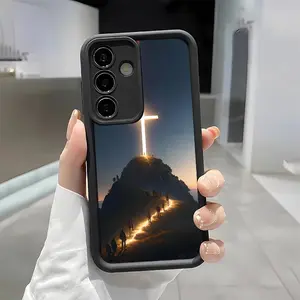 Cross Pattern Soft&Flexible TPU Silicone Phone Case For Galaxy S26 Ultra S25 Edge S24 FE S23 S22 S21 Plus A13 A14 A15 A16 A17 A33 A34 A35 A36 A52 A53 A54 NOTE20 Durable|Shockproof|Full Camera Protection|Anti-Fingerprint