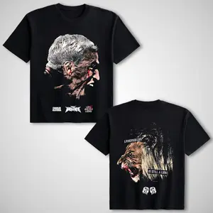 Charles Oliveira "Lion Among Lions" Premium Graphic T-Shirt - Men's Casual Street Style Apparel, Boxing UFC Sports Workout Top, Cotton Crewneck Gift for Him