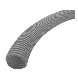 212 MAIN Corrugated Slit Tube Flexible Split Wire Loom Cable, 2 in. Nominal Size, 10 ft. Length, Gray Polyethylene Wire Protection Accessory for Phones & Electronics