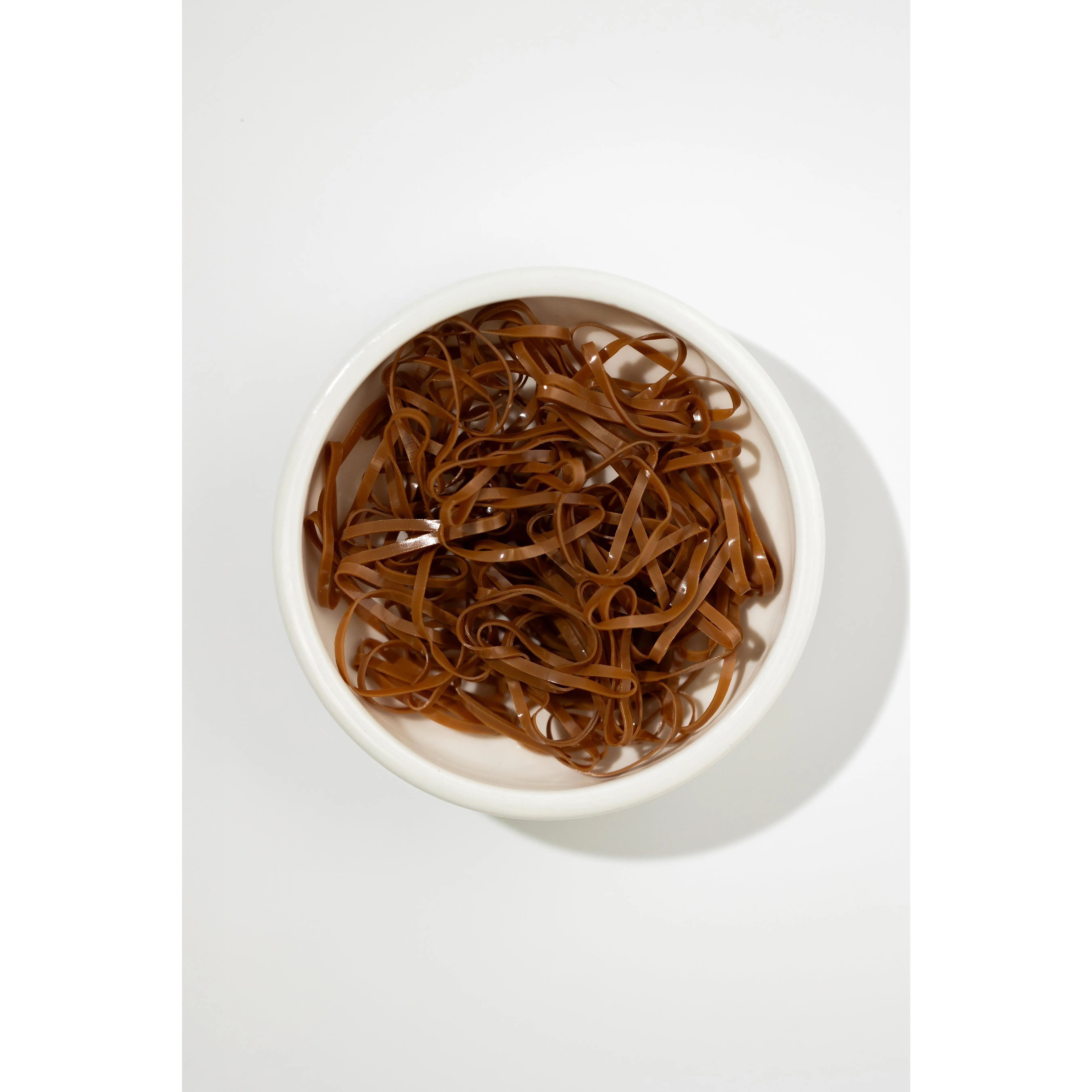 Brown plastic elastics