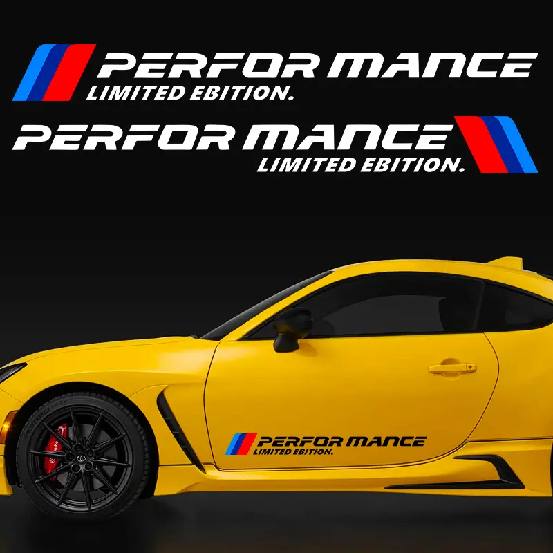 27.5x2.9 inch vinyl decal personalized car reflective sticker "Tricolor" door decal
