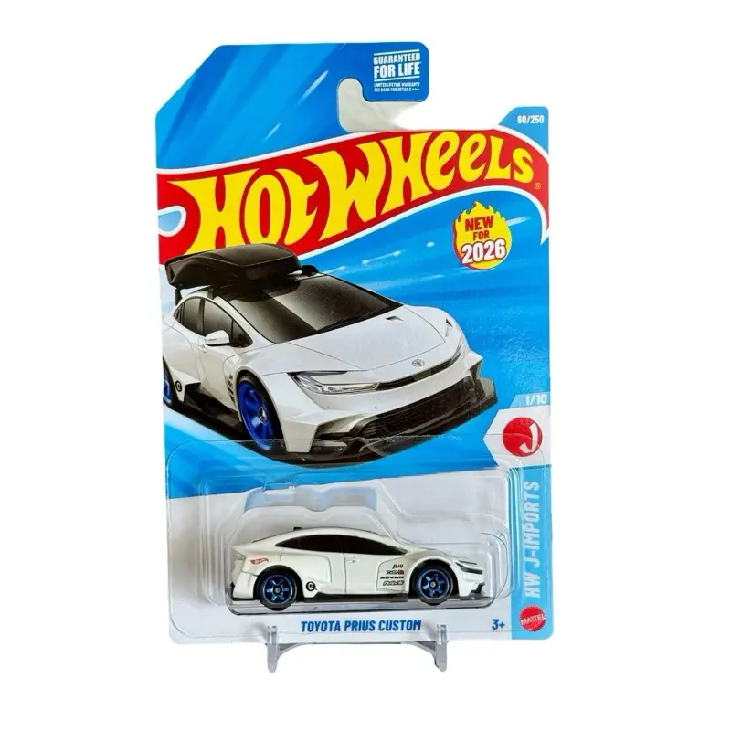 New Hot Wheels 1:64 Scale Toyota Prius Custom Diecast Collectible - No Roof Rack Variation, Asian JDM Series Diecast Cars, Model Cars for Collectors