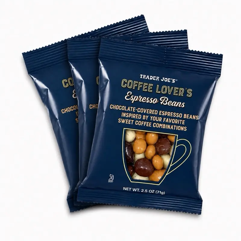Trader Joe's Coffee Lover's Espresso Beans - Chocolate-Covered Espresso Beans Inspired by Sweet Coffee Combinations 2.5 oz
