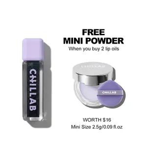 Chillab Magic Black Plumping Lip Oil Ph-activated Color Hydrating Lip Gloss with Jojoba Oil and Peptides