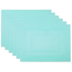 Design Imports  Set of 6 PVC Doubleframe Rectangular Placemats