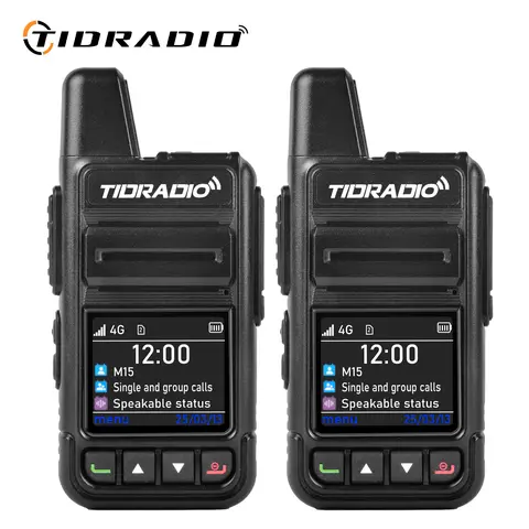TIDRADIO TD-M15 Global Walkie Talkies PTT POC Radio with 1 Year SIM Card Long Range 4G Network 2 Way Radio 5000 Miles for Hiking and Camping 3000mAh Battery Clear Audio LTE Signal #tiktokshopsummersale,back to school,back to school haul