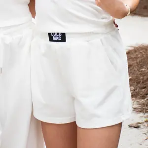 Lulu Mac White Terry Cloth Shorts