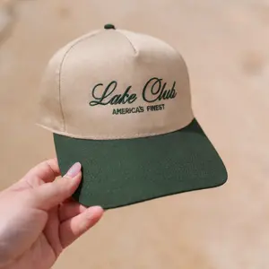 Lake Club Embroidered Baseball Cap