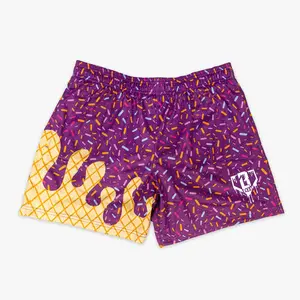 Ice Cream Print Mesh Shorts for Youth & Adults, Lightweight Athletic Shorts Casual Summer Sportswear
