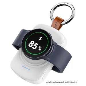 Portable Watch Charger, USB C Watch Charger with Keychain, Watch Charger for Samsung Galaxy Watch 7/Ultra/6/6 Classic/5/4/4Classic/3/Active 2