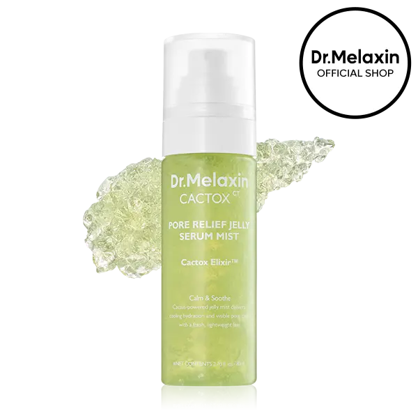 [Dr.Melaxin Official] CACTOX Pore Relief Jelly Serum Mist 80ml with Cactus Cooling & Dehydrated Pore Care