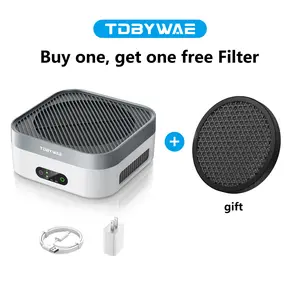 TDBYWAE MB-032 Air Purifier,Air Purifier for Bedroom Up to 600 ft², H13 True HEPA Air Purifier for Pets Dust Dander Pollen Odor Smoke, with New Quiet Wind Wheel System, for Desk/Car/Travel
