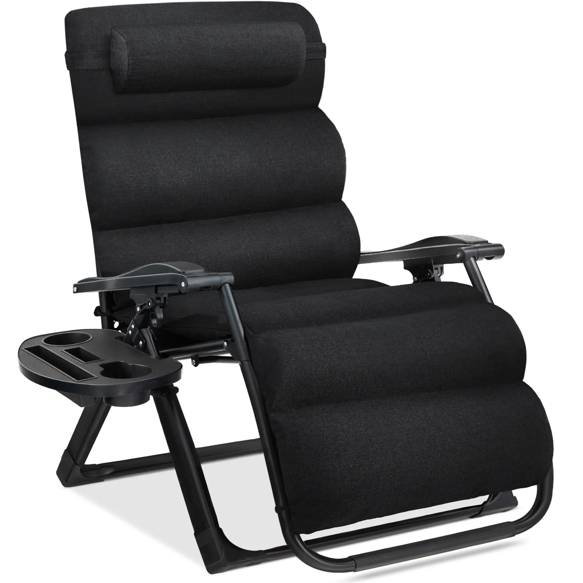 Best Choice Products Oversized Zero Gravity Chair, Folding Recliner w/ Removable Cushion, Side Tray Best Choice Products Oversized Zero Gravity Chair, Folding Recliner w/ Removable Cushion, Side Tray
