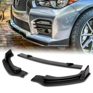 Premium-Style Front Bumper Lip Body Kit Spoiler Compatible with 2014 - 2017 Infiniti Q50 Bumper ( Do Not Fit Sport Model )