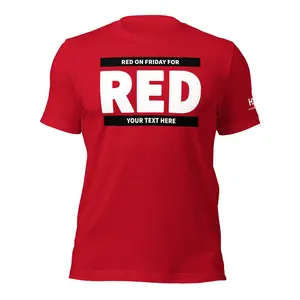 Customizable RED USS THEODORE ROOSEVELT Unisex t-shirt