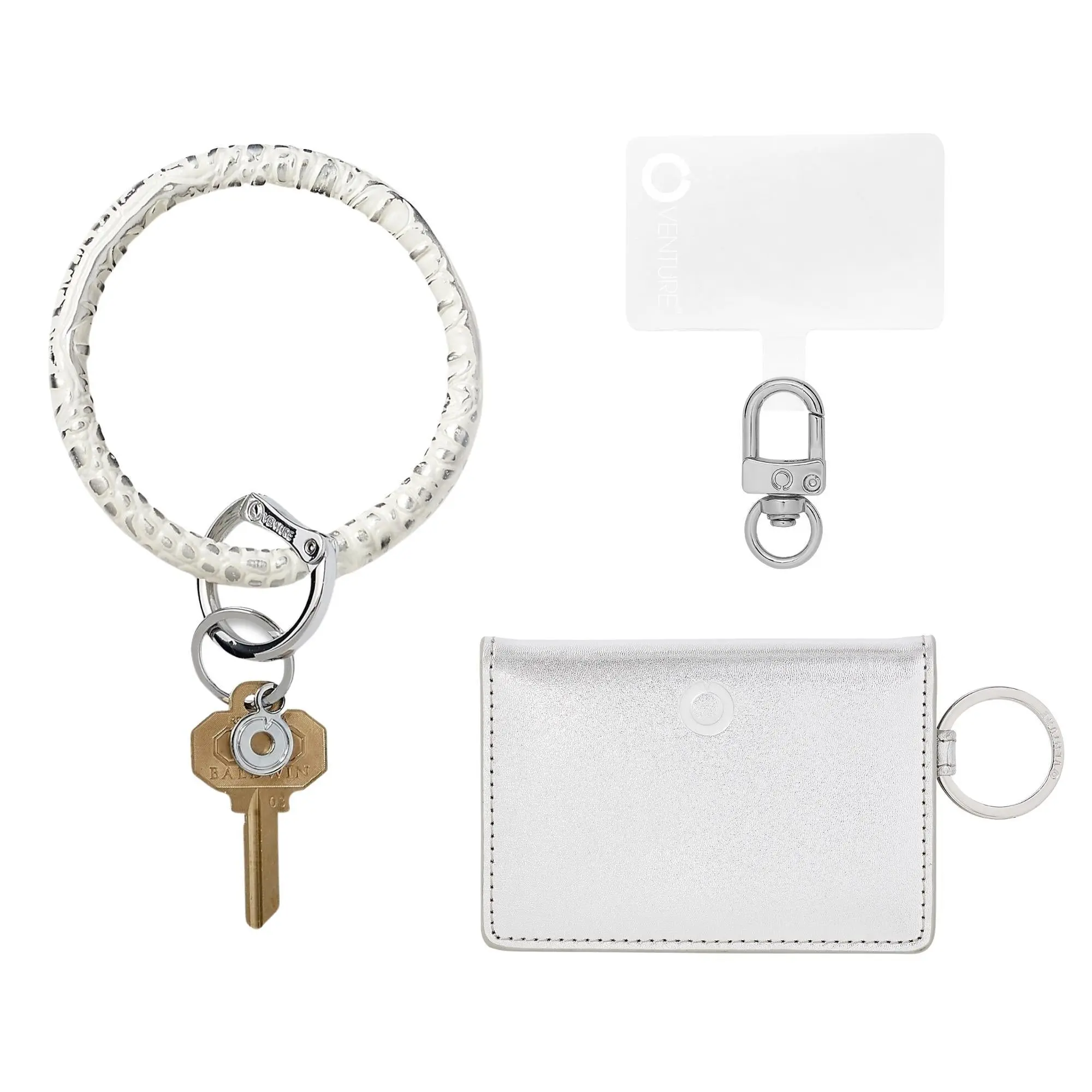Wallet Wristlet Set- Silver ID