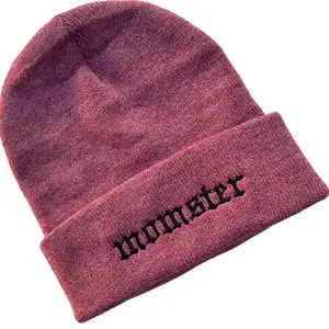 Momster Embroidered Beanie