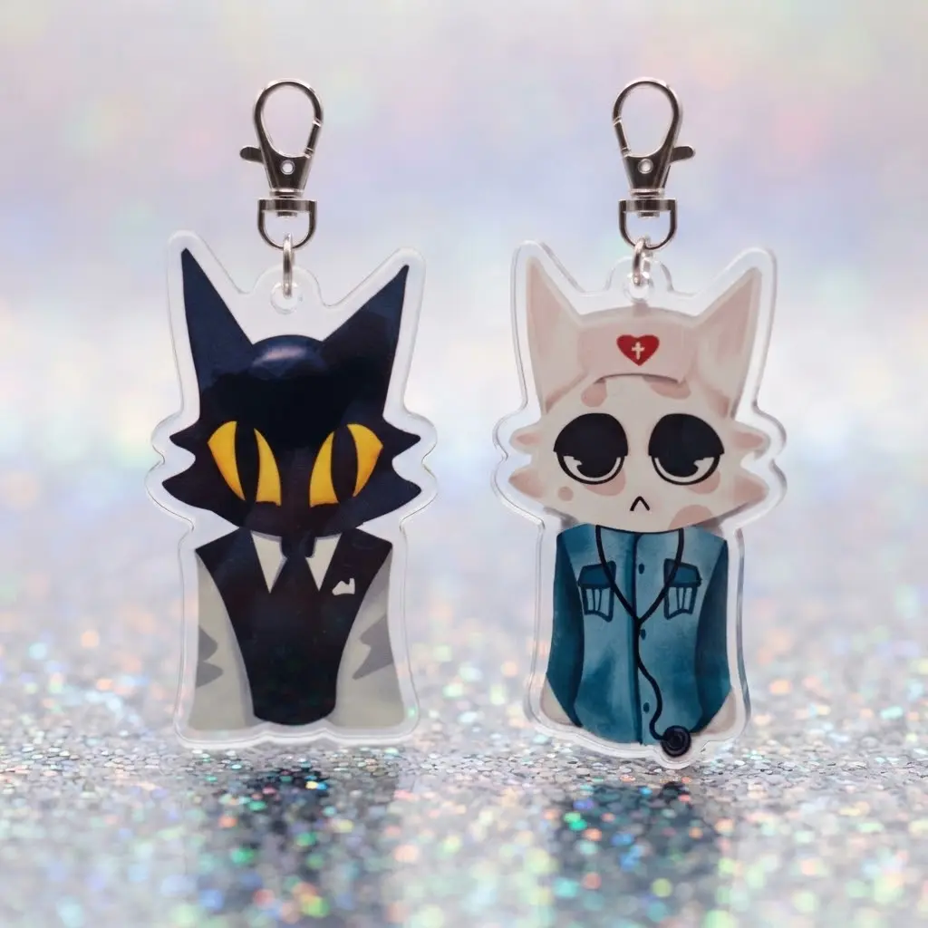 Animal Hospital Roblox Keychain -  Secret Agent Head Nurse Ratthew - Kawaii, Cute Keyring Accessory, Fun Charm For Backpack Or Purse | High Quality and Customer Favorite Items