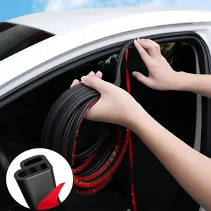 Car sealing strip: 32.8 feet / 52.49 feet.Double-layer L-shaped universal car soundproof, waterproof and dustproof strip.