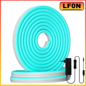 Dreamy Ice Blue	 Glow Neon Light 32.8ft | Flexible LED Strip for Aesthetic Bedroom, Kitchen , Halloween & Christmas Decor (IP65, Adapter Included)