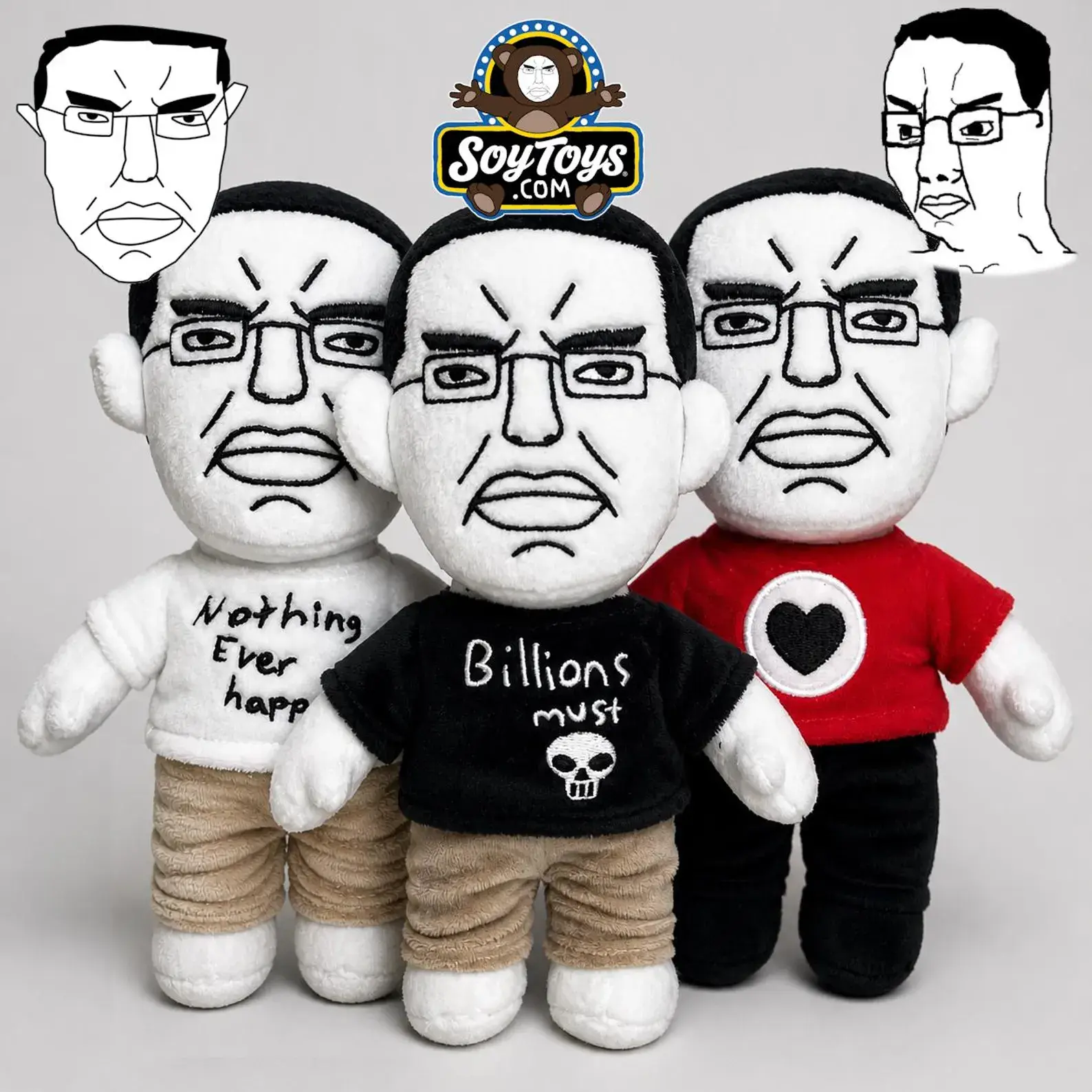 Chud Soyjak chudjak Plush (removable clothes) Chud Soyjak chudjak Plush (removable clothes)