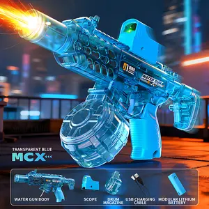 Super Summer Electric Water Play Toy with Stunning LED Light ,Automatic Water Spraying Design, Long Spray Range and Powerful Motivation, Perfect for Beach Pool Backyard Activities, Ideal Summer Surprise Gift for Kids Adults Alike,Summervibes sound effect