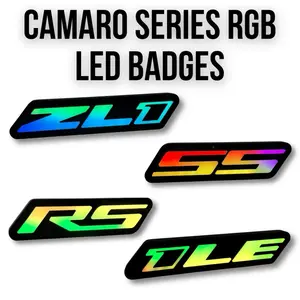 Camaro RGB LED Emblem Badge Decoration – ZL1, SS, RS, 1LE (Fits Camaro, Chevy SS, & More)