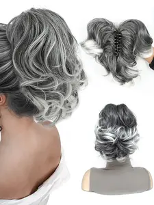 Ombre Ponytail Extension with Hair Claw, 1 Piece Synthetic Clip in Hairpiece for Women, Hair Extensions for Party, Daily Use