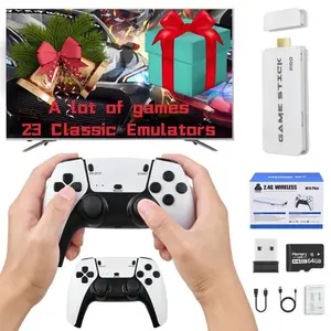 2026-New Wireless Retro Gaming Console,20,000+ Games Nostalgia Stick Game,Retro Video Game Console with Built-in 40+Emulators, 4K HDMl Output, Controller for TV Plug and Play